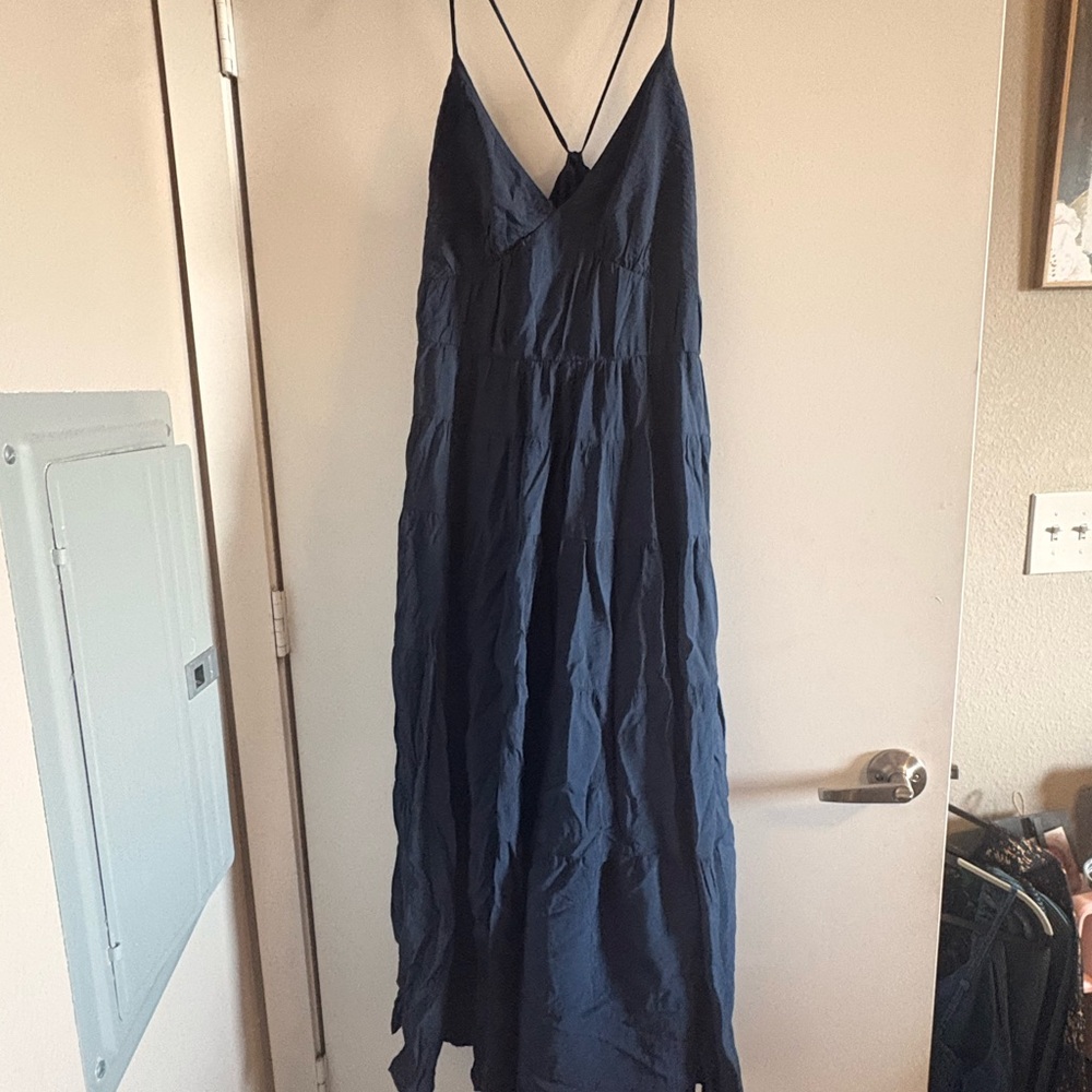 Abercrombie & Fitch Deep Blue Maxi Dress